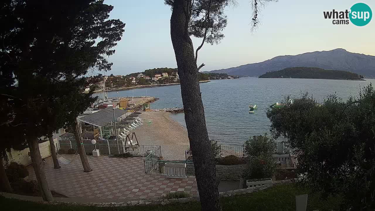 Livecam Lumbarda – Spiaggia Prvi Žal – Korčula