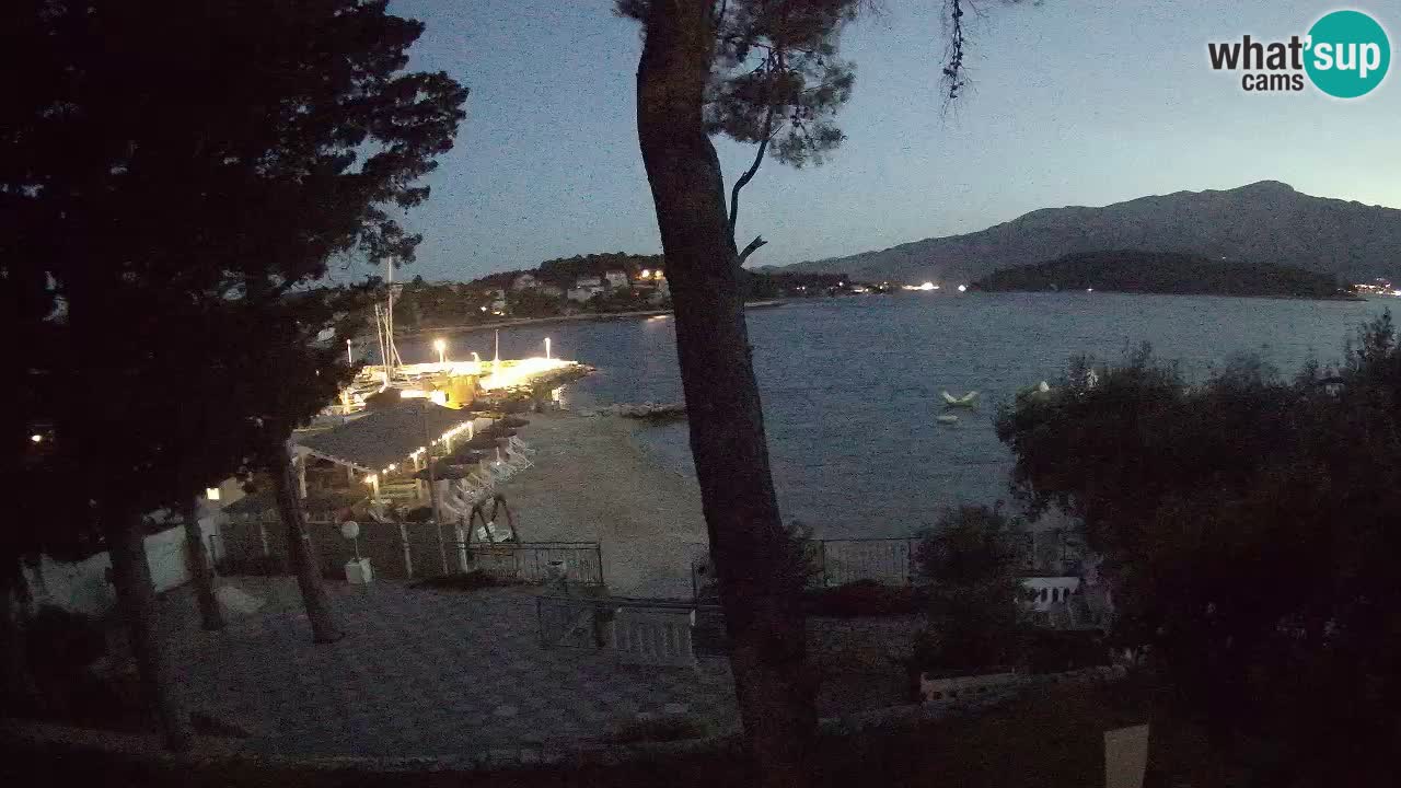 Spletna kamera Lumbarda – Plaža Prvi Žal – Korčula