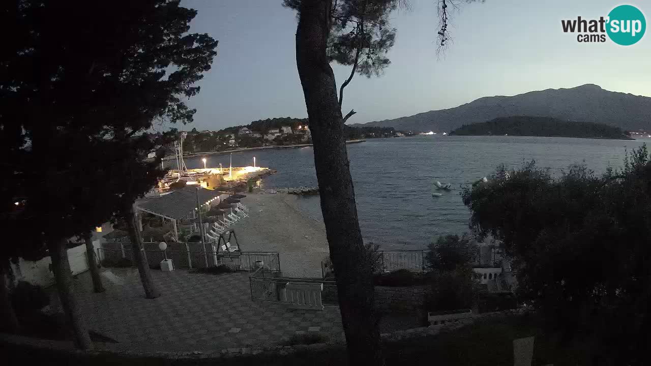 Webcam live Lumbarda – Plage Prvi Žal – Korčula