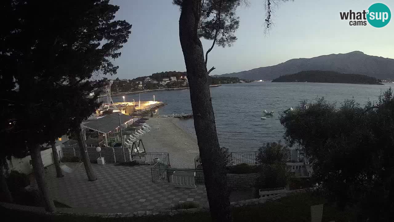 Webcam live Lumbarda – Plage Prvi Žal – Korčula