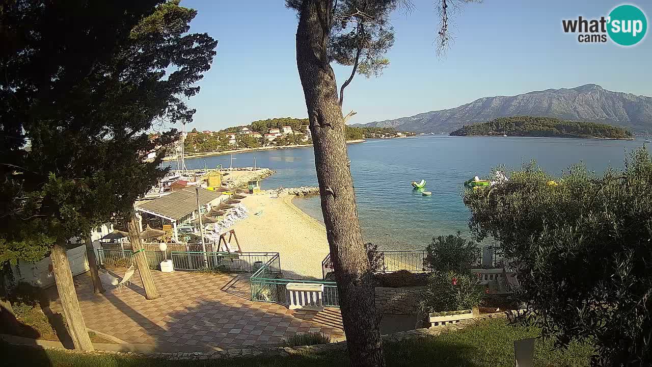 Camera en vivo Lumbarda – Playa Prvi Žal – Korčula