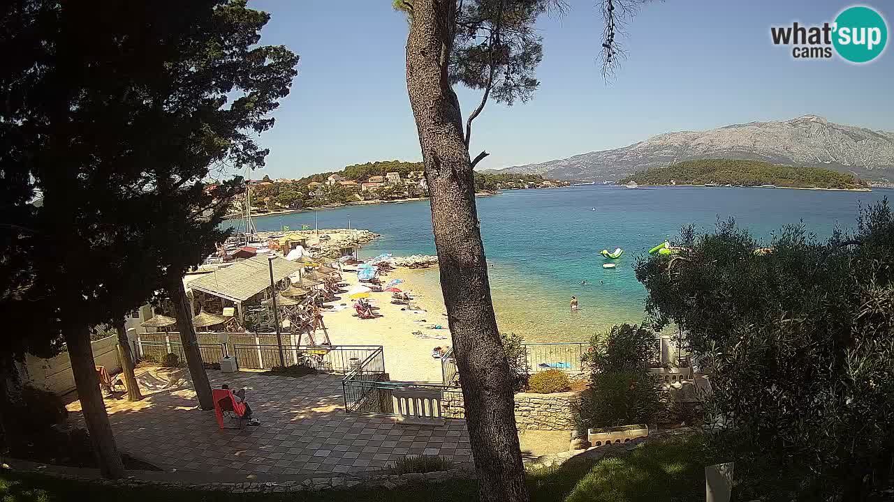 Webcam live Lumbarda – Plage Prvi Žal – Korčula
