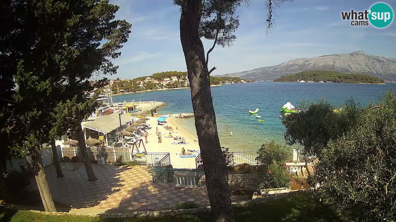 Web kamera Lumbarda – Plaža Prvi Žal – Korčula