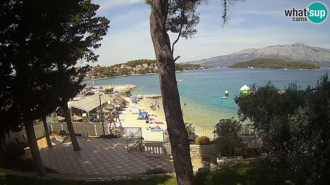 Livecam Lumbarda – Spiaggia Prvi Žal – Korčula