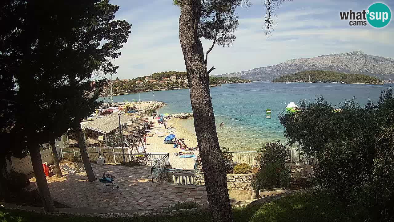 Webcam live Lumbarda – Plage Prvi Žal – Korčula