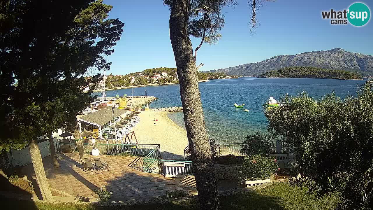 Webcam Lumbarda – Prvi Žal beach – Korčula