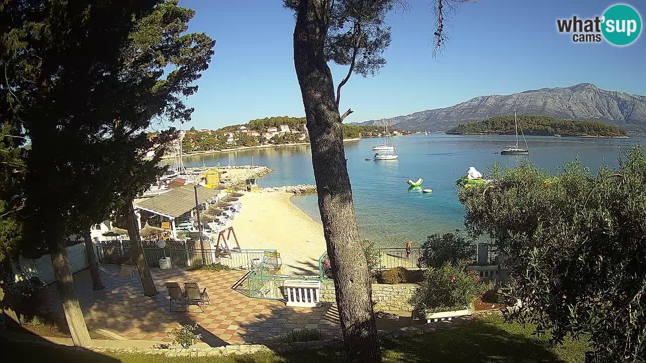 Web kamera Lumbarda – Plaža Prvi Žal – Korčula