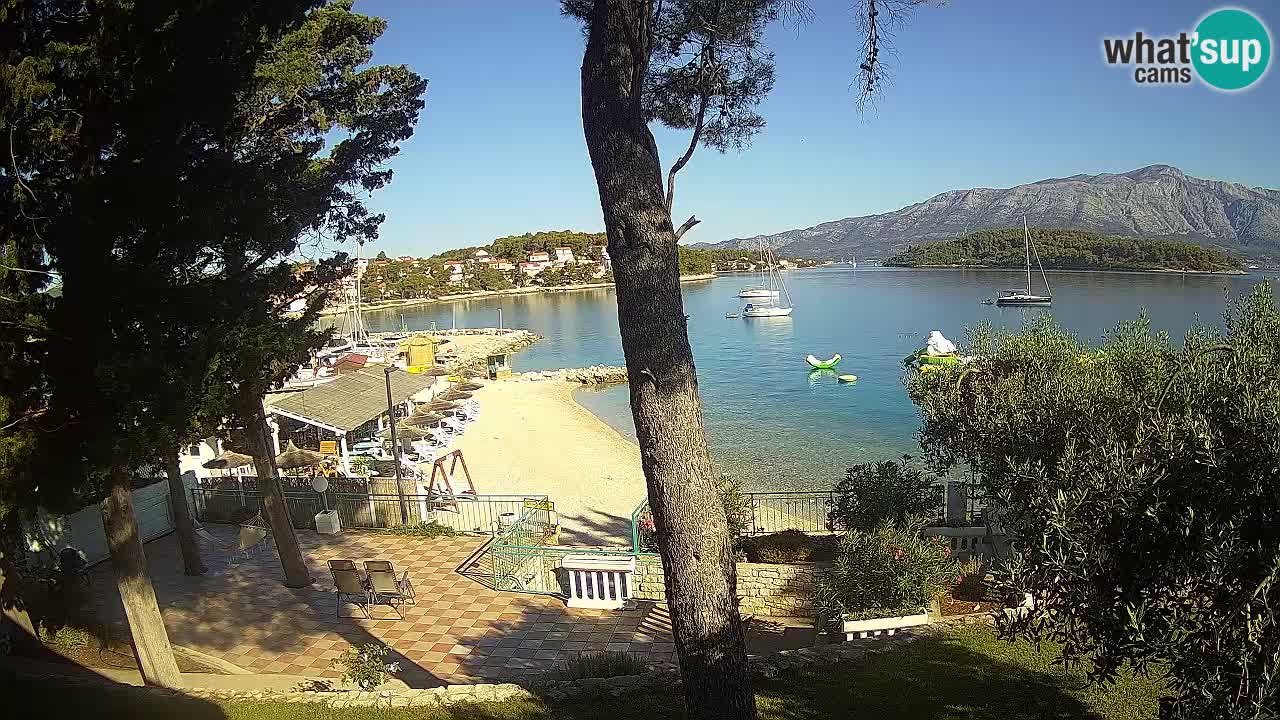 Web kamera Lumbarda – Plaža Prvi Žal – Korčula