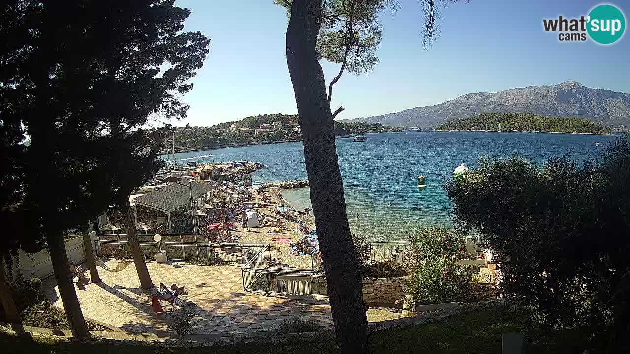Web kamera Lumbarda – Plaža Prvi Žal – Korčula