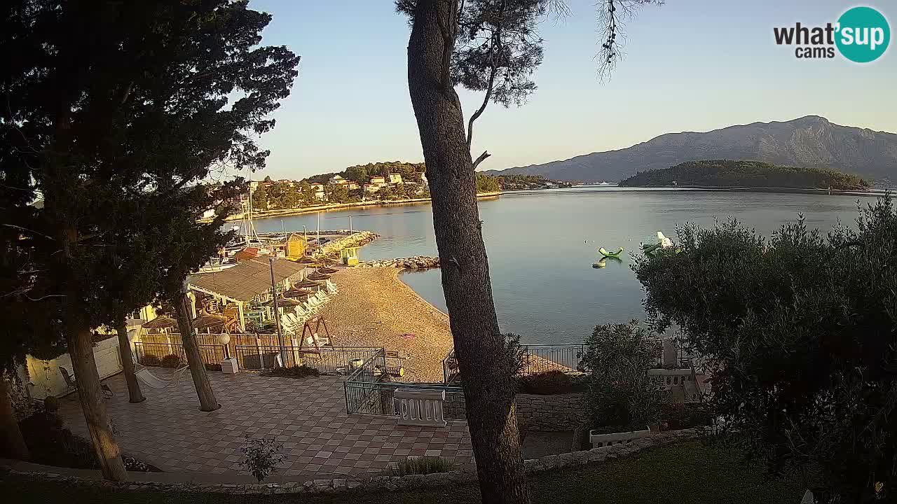 Livecam Lumbarda – Spiaggia Prvi Žal – Korčula