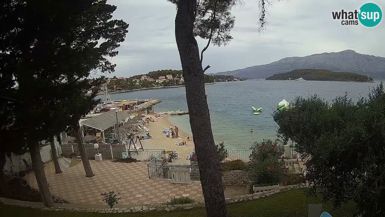 Livecam Lumbarda – Spiaggia Prvi Žal – Korčula