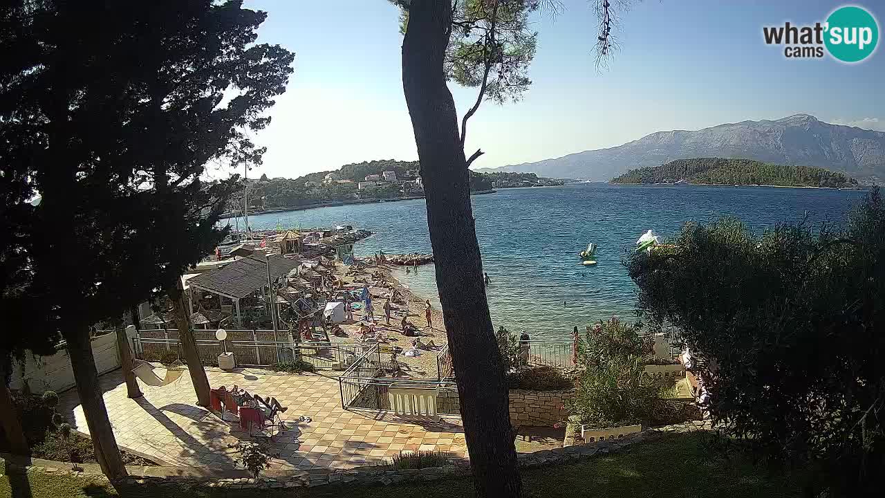 Webcam live Lumbarda – Plage Prvi Žal – Korčula