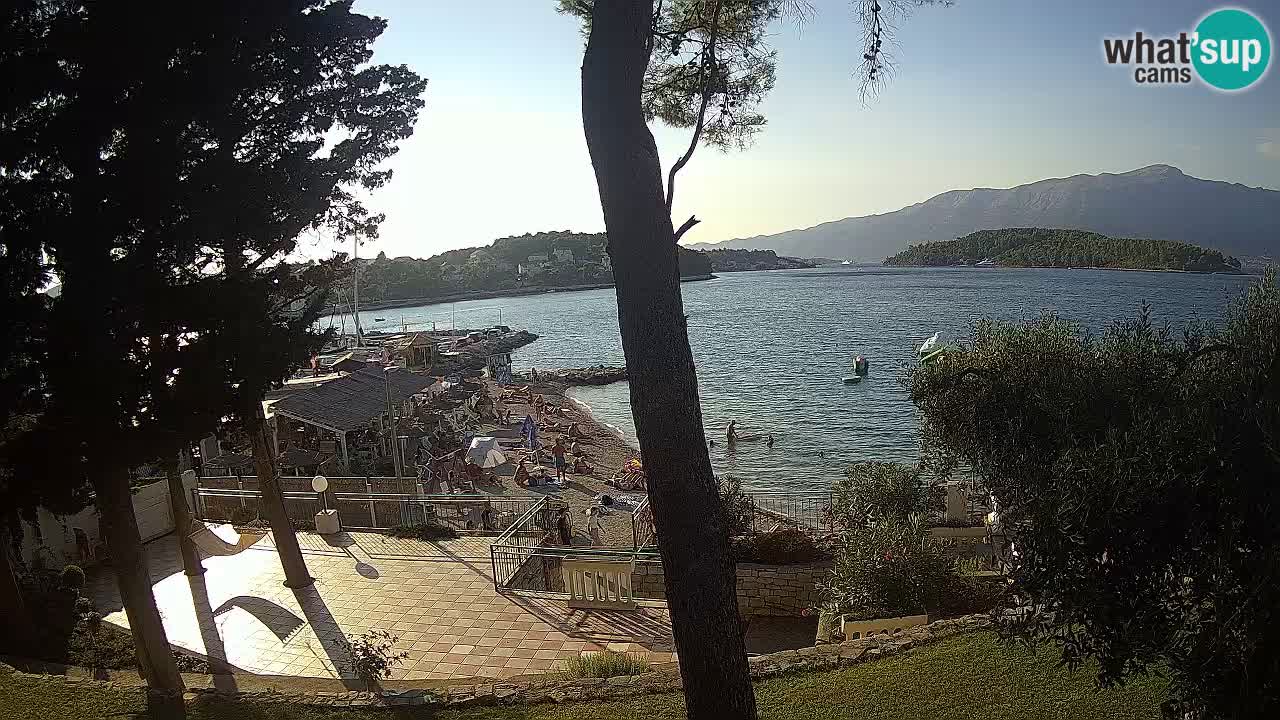 Livecam Lumbarda – Spiaggia Prvi Žal – Korčula
