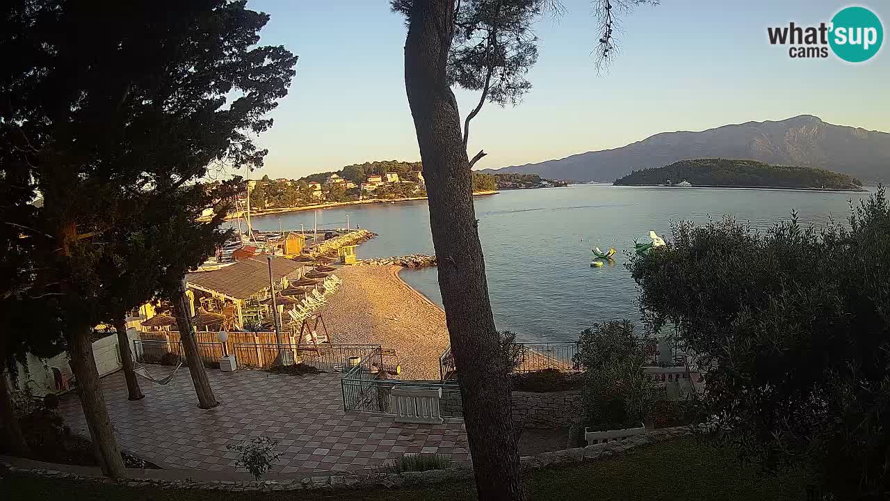 Web kamera Lumbarda – Plaža Prvi Žal – Korčula