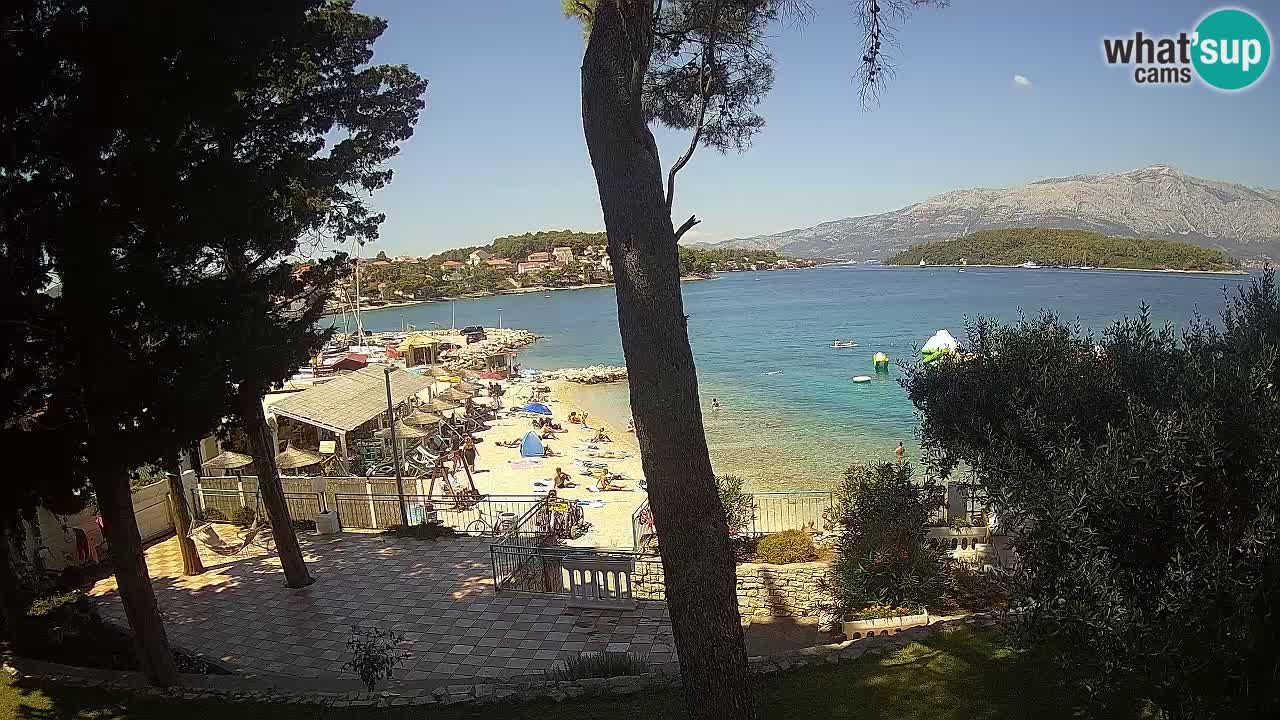 Livecam Lumbarda – Spiaggia Prvi Žal – Korčula