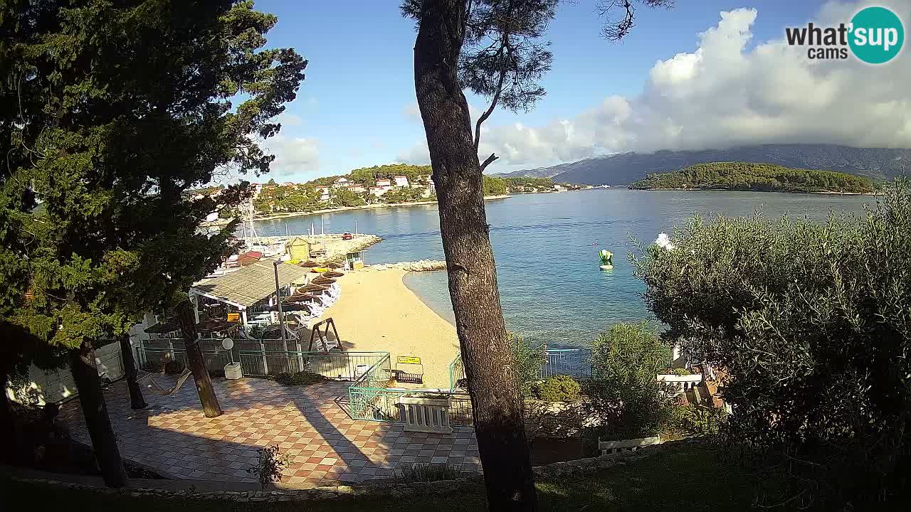 Webcam live Lumbarda – Plage Prvi Žal – Korčula
