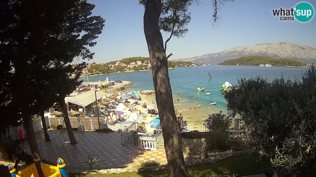 Spletna kamera Lumbarda – Plaža Prvi Žal – Korčula