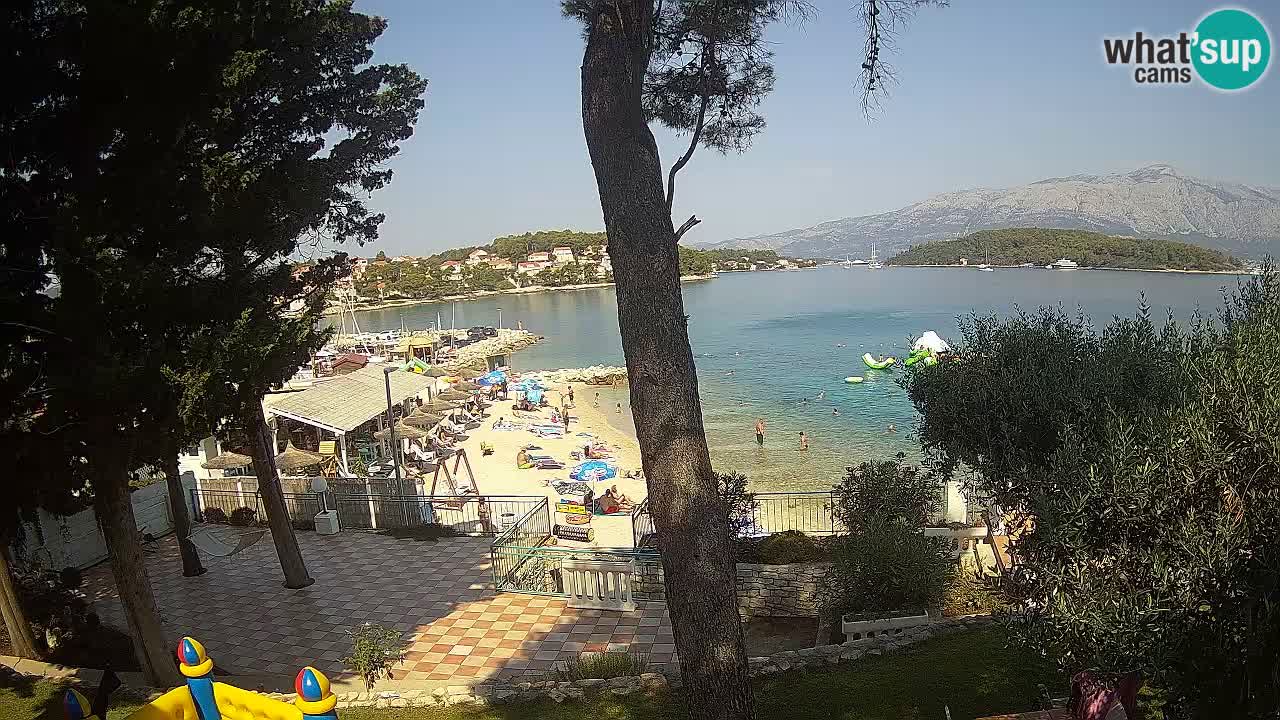 Livecam Lumbarda – Spiaggia Prvi Žal – Korčula