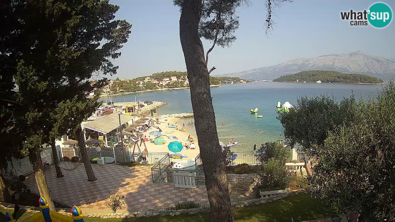 Webcam live Lumbarda – Plage Prvi Žal – Korčula