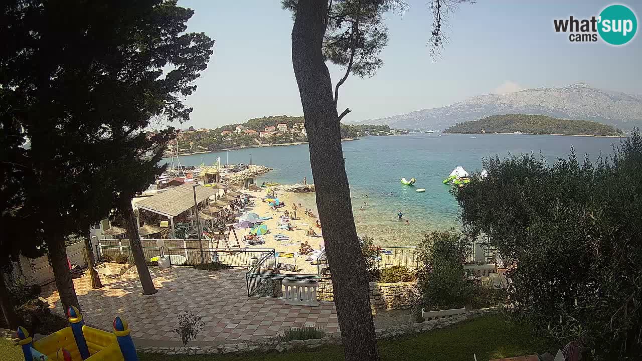 Webcam live Lumbarda – Plage Prvi Žal – Korčula