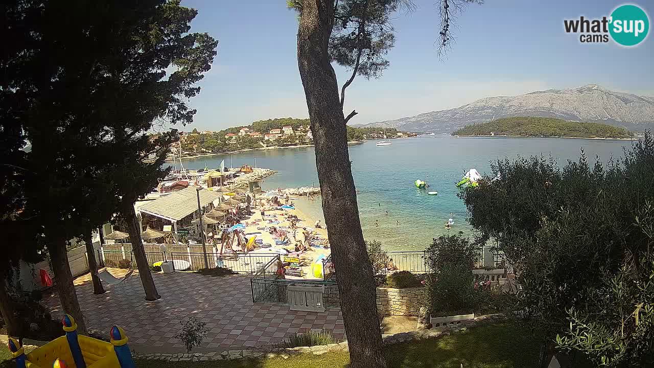 Webcam live Lumbarda – Plage Prvi Žal – Korčula