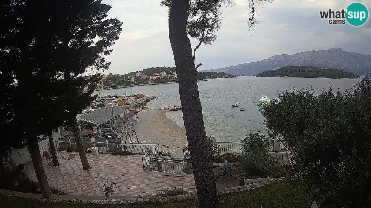 Webcam live Lumbarda – Plage Prvi Žal – Korčula