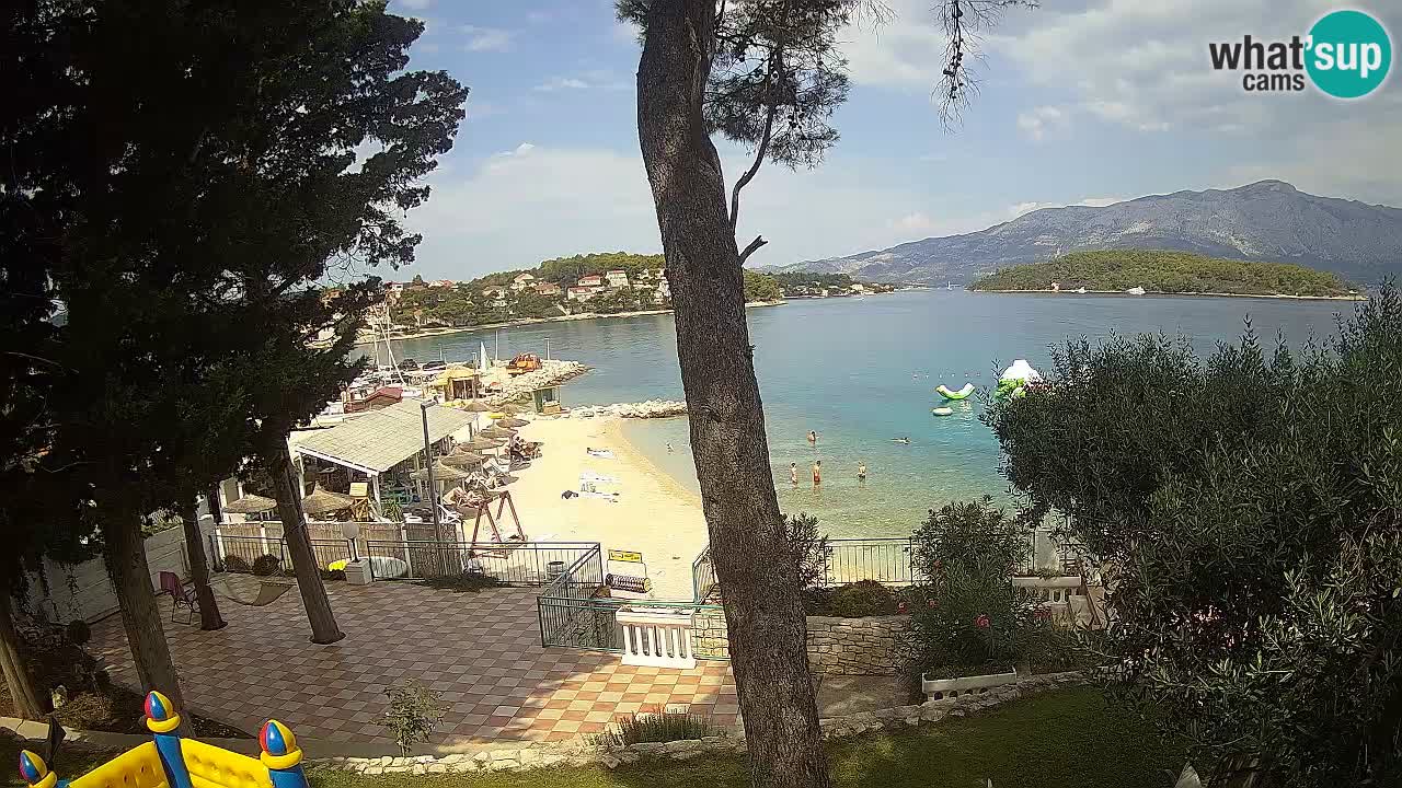 Web kamera Lumbarda – Plaža Prvi Žal – Korčula