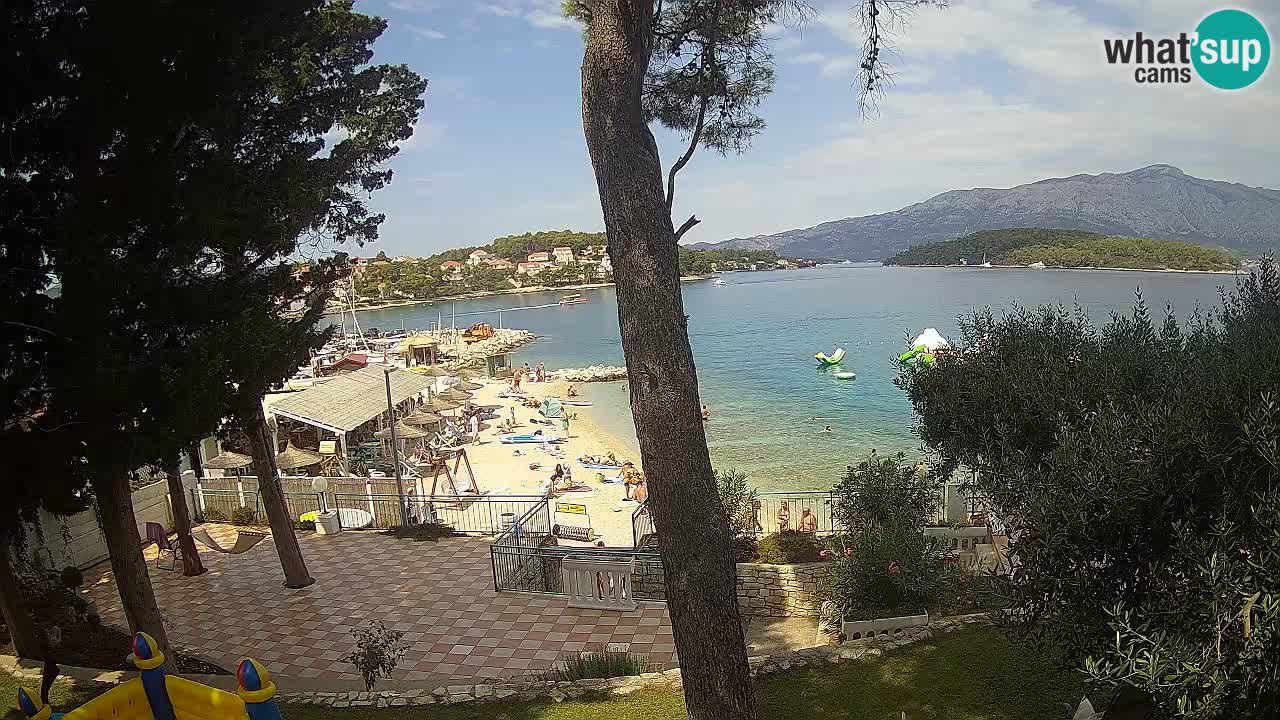Livecam Lumbarda – Spiaggia Prvi Žal – Korčula