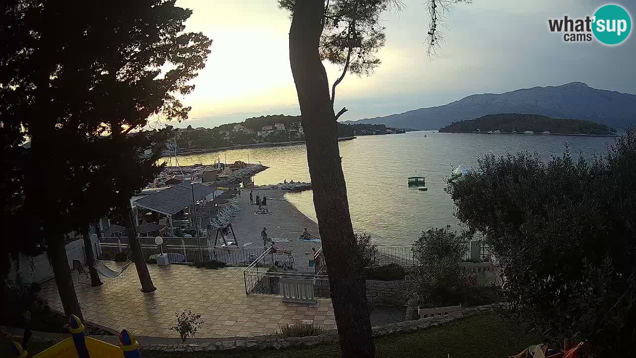 Livecam Lumbarda – Spiaggia Prvi Žal – Korčula