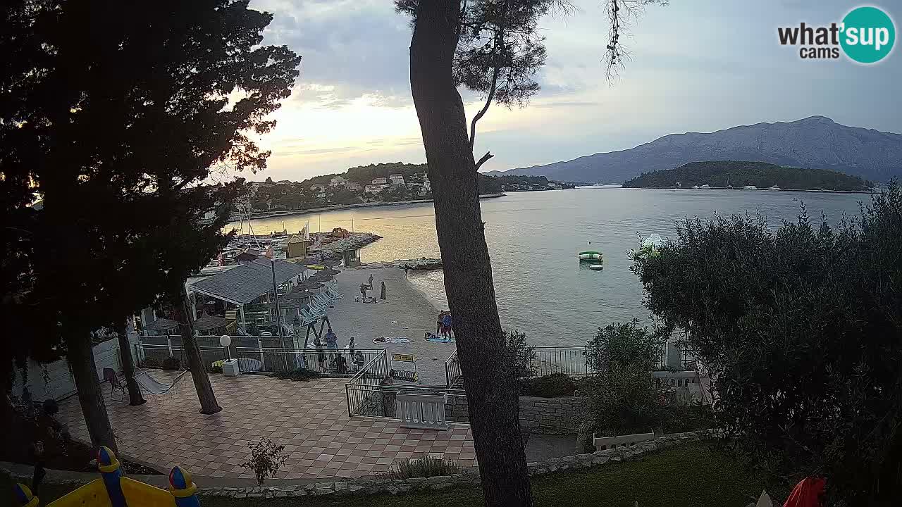 Livecam Lumbarda – Spiaggia Prvi Žal – Korčula