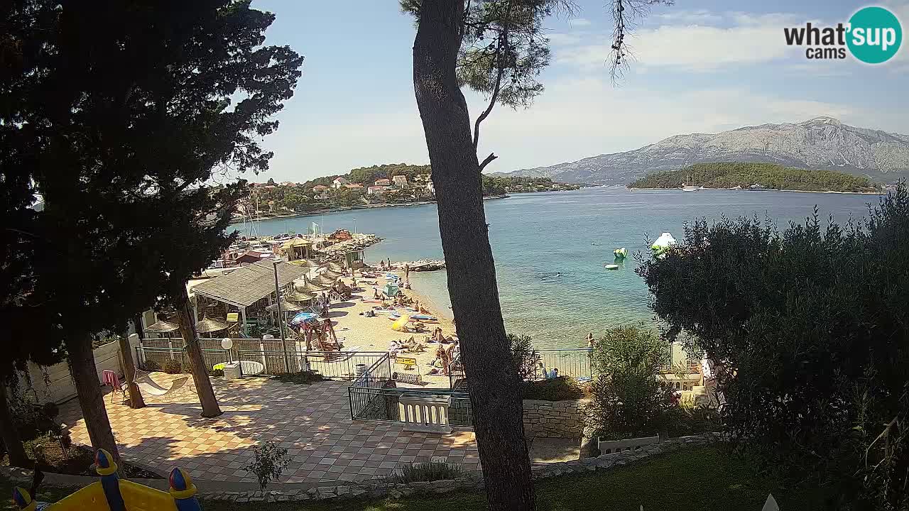 Livecam Lumbarda – Spiaggia Prvi Žal – Korčula