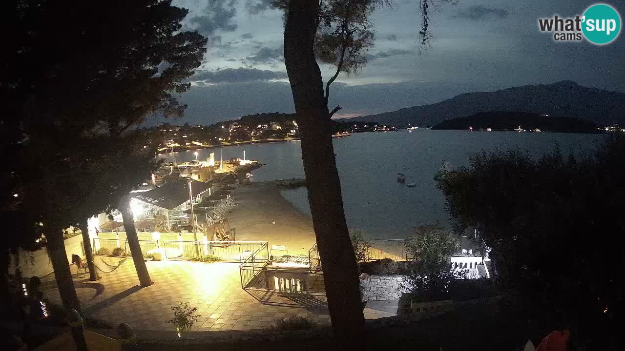 Spletna kamera Lumbarda – Plaža Prvi Žal – Korčula