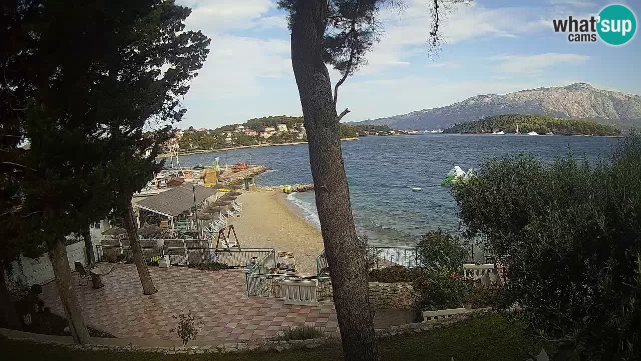 Webcam live Lumbarda – Plage Prvi Žal – Korčula