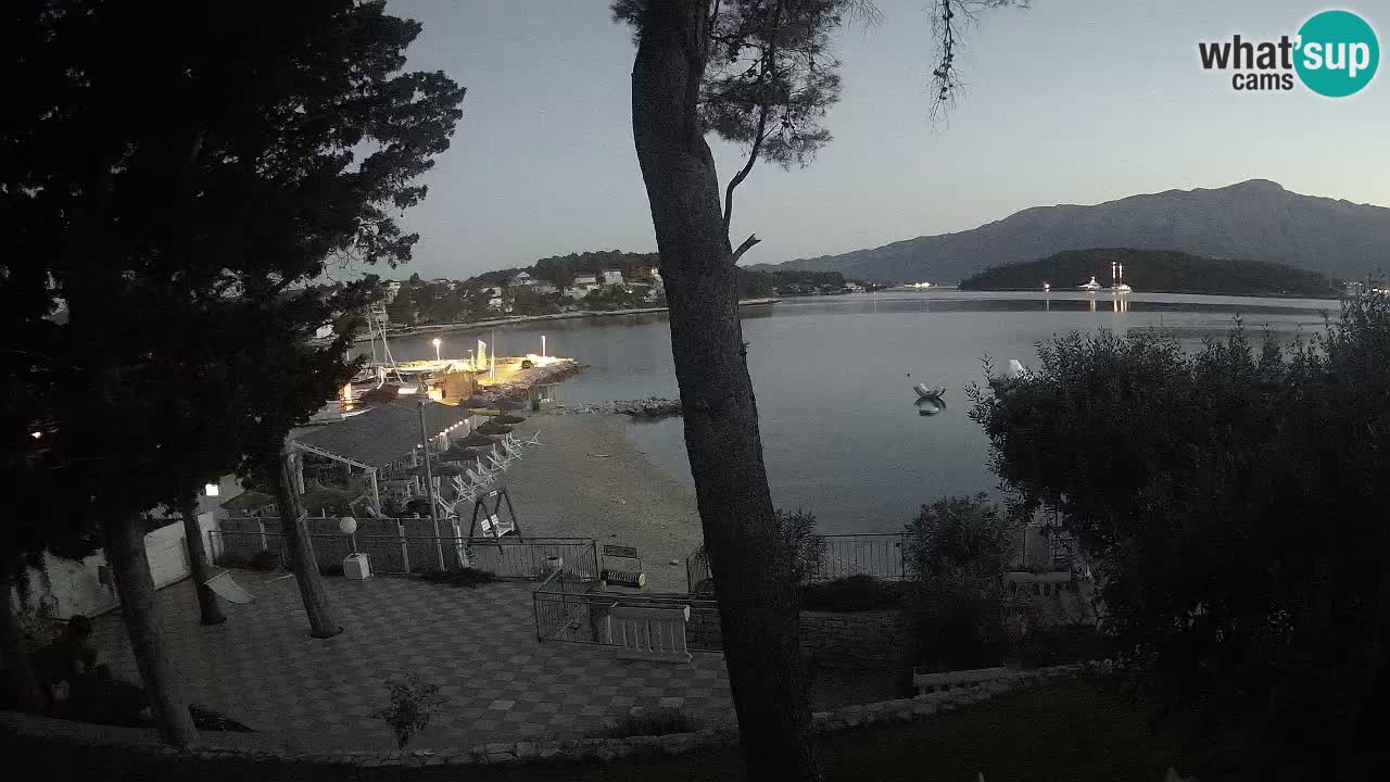 Webcam live Lumbarda – Plage Prvi Žal – Korčula