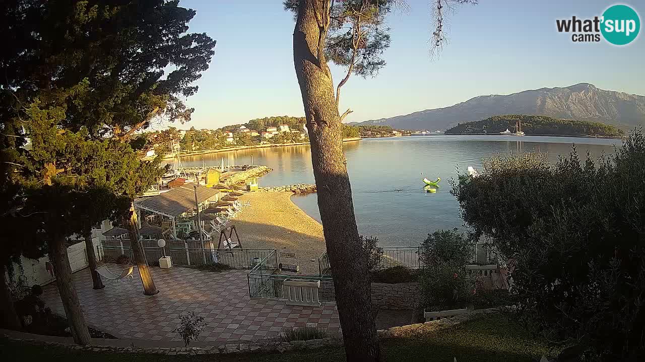 Livecam Lumbarda – Spiaggia Prvi Žal – Korčula