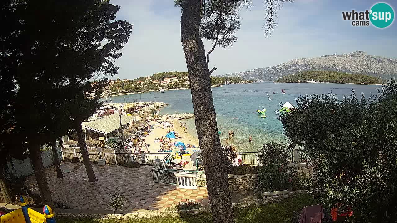 Livecam Lumbarda – Spiaggia Prvi Žal – Korčula