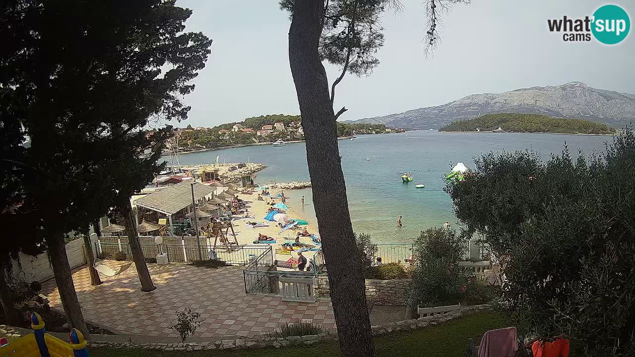 Web kamera Lumbarda – Plaža Prvi Žal – Korčula
