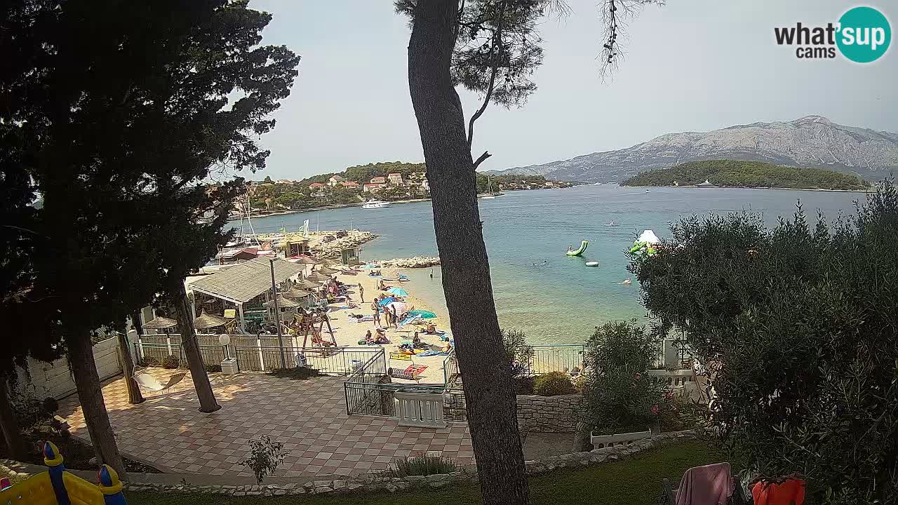 Webcam live Lumbarda – Plage Prvi Žal – Korčula