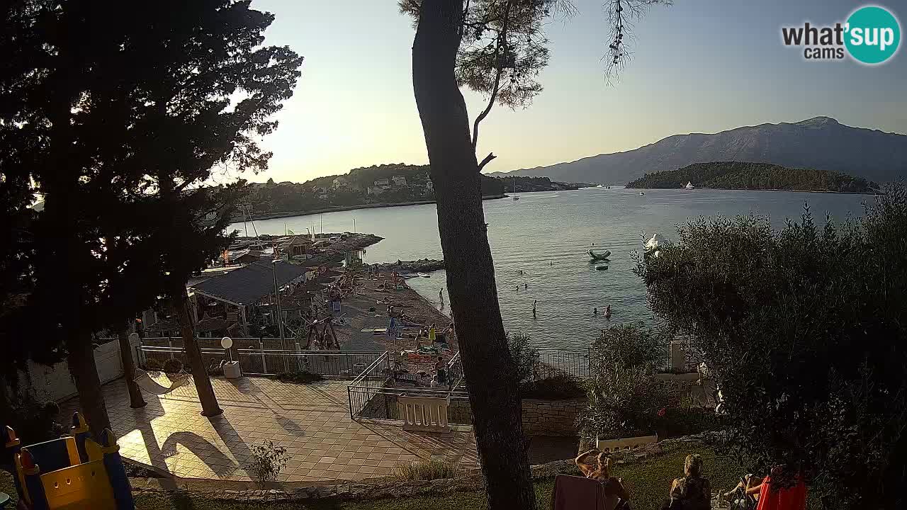 Webcam live Lumbarda – Plage Prvi Žal – Korčula