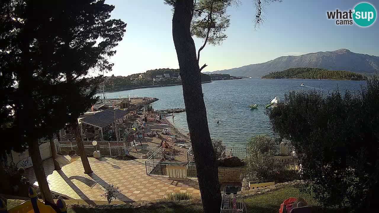 Web kamera Lumbarda – Plaža Prvi Žal – Korčula