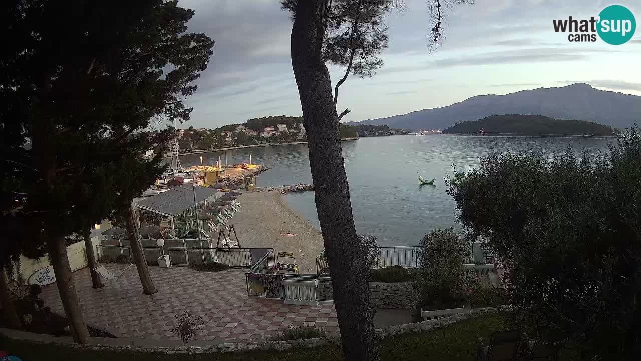 Web kamera Lumbarda – Plaža Prvi Žal – Korčula