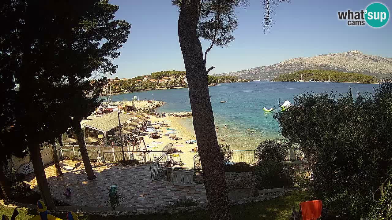 Web kamera Lumbarda – Plaža Prvi Žal – Korčula