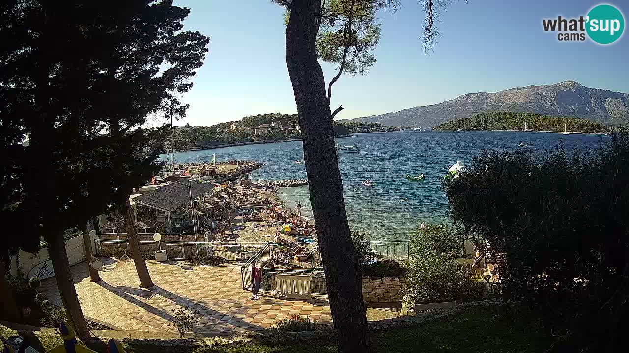 Webcam live Lumbarda – Plage Prvi Žal – Korčula