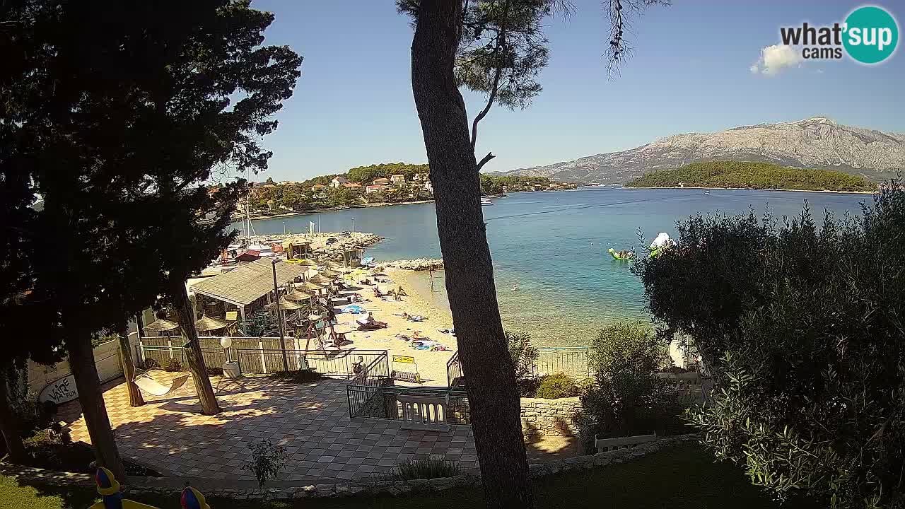 Livecam Lumbarda – Spiaggia Prvi Žal – Korčula