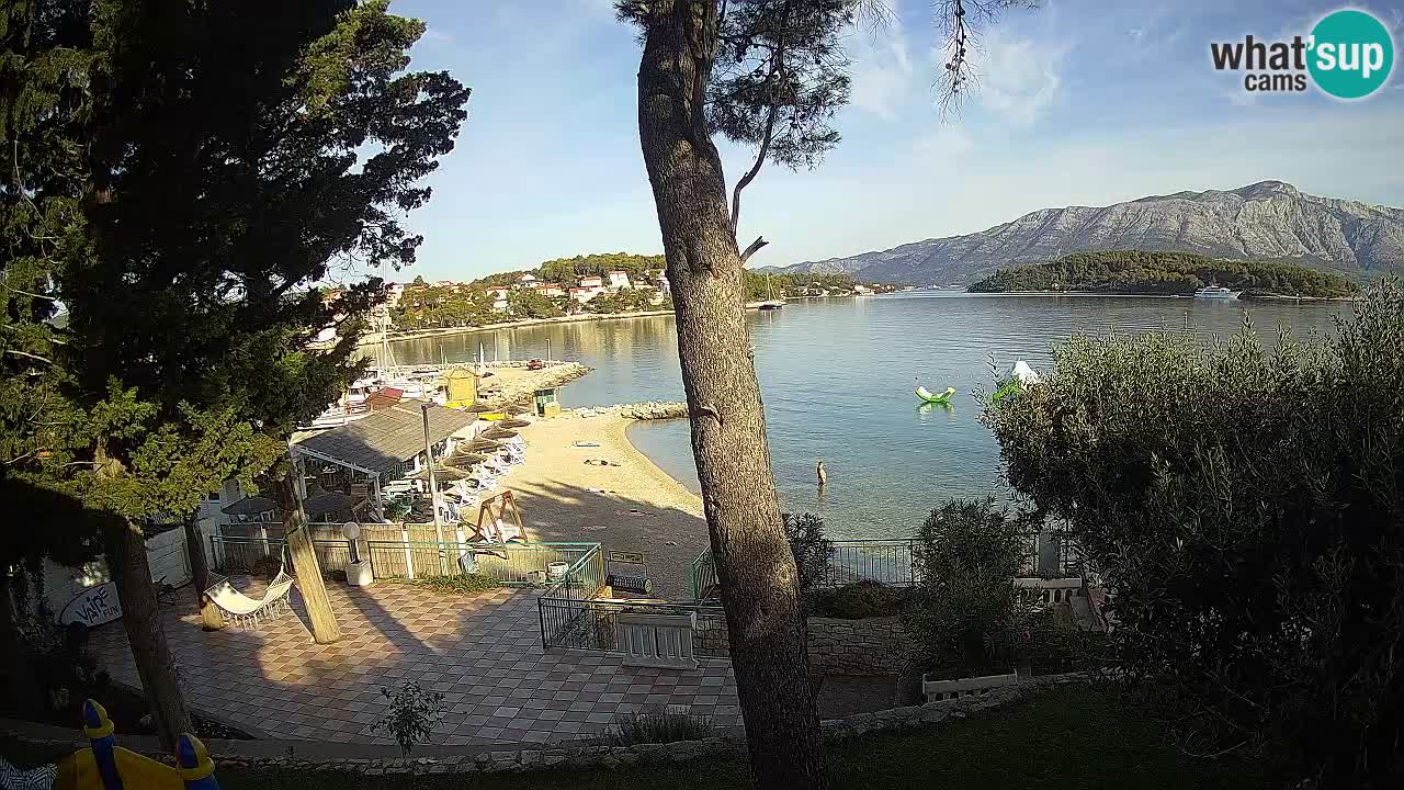 Livecam Lumbarda – Spiaggia Prvi Žal – Korčula