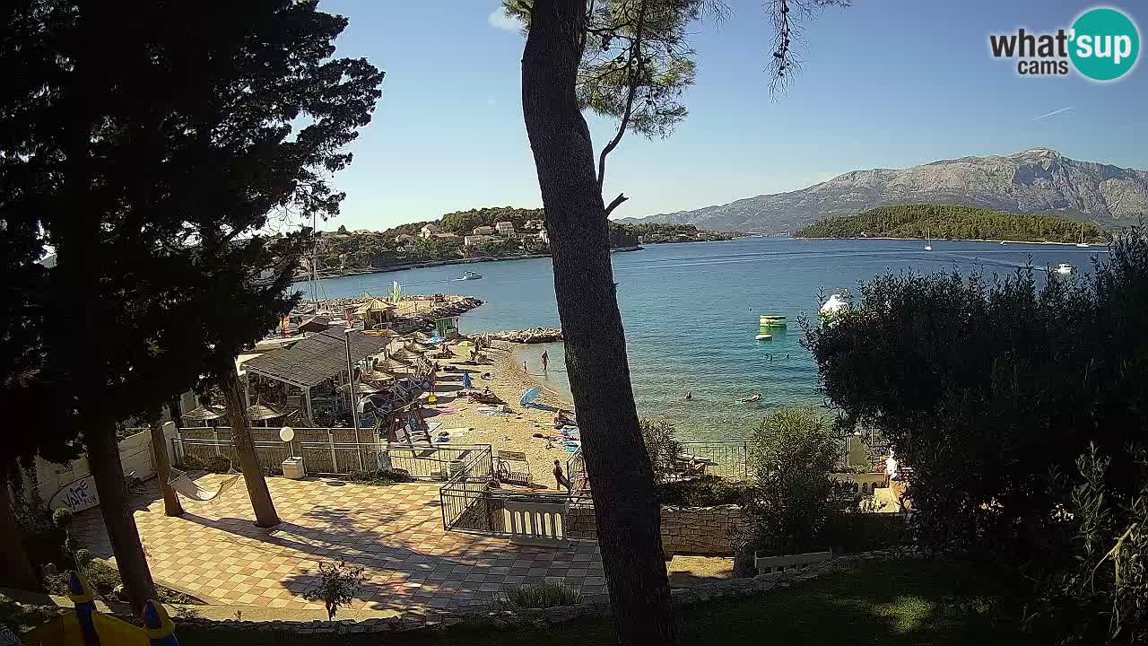 Web kamera Lumbarda – Plaža Prvi Žal – Korčula