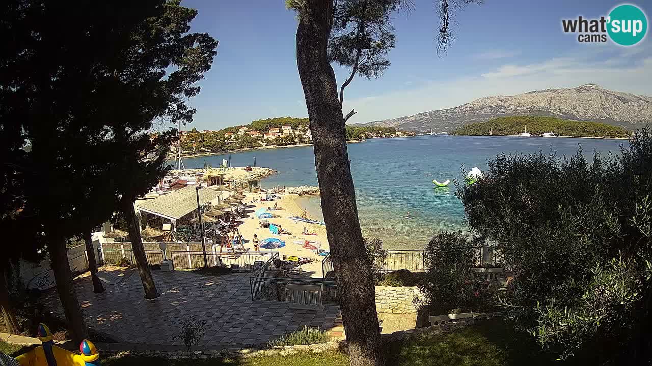 Spletna kamera Lumbarda – Plaža Prvi Žal – Korčula