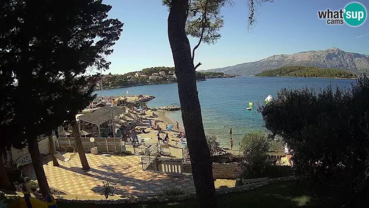 Webcam live Lumbarda – Plage Prvi Žal – Korčula