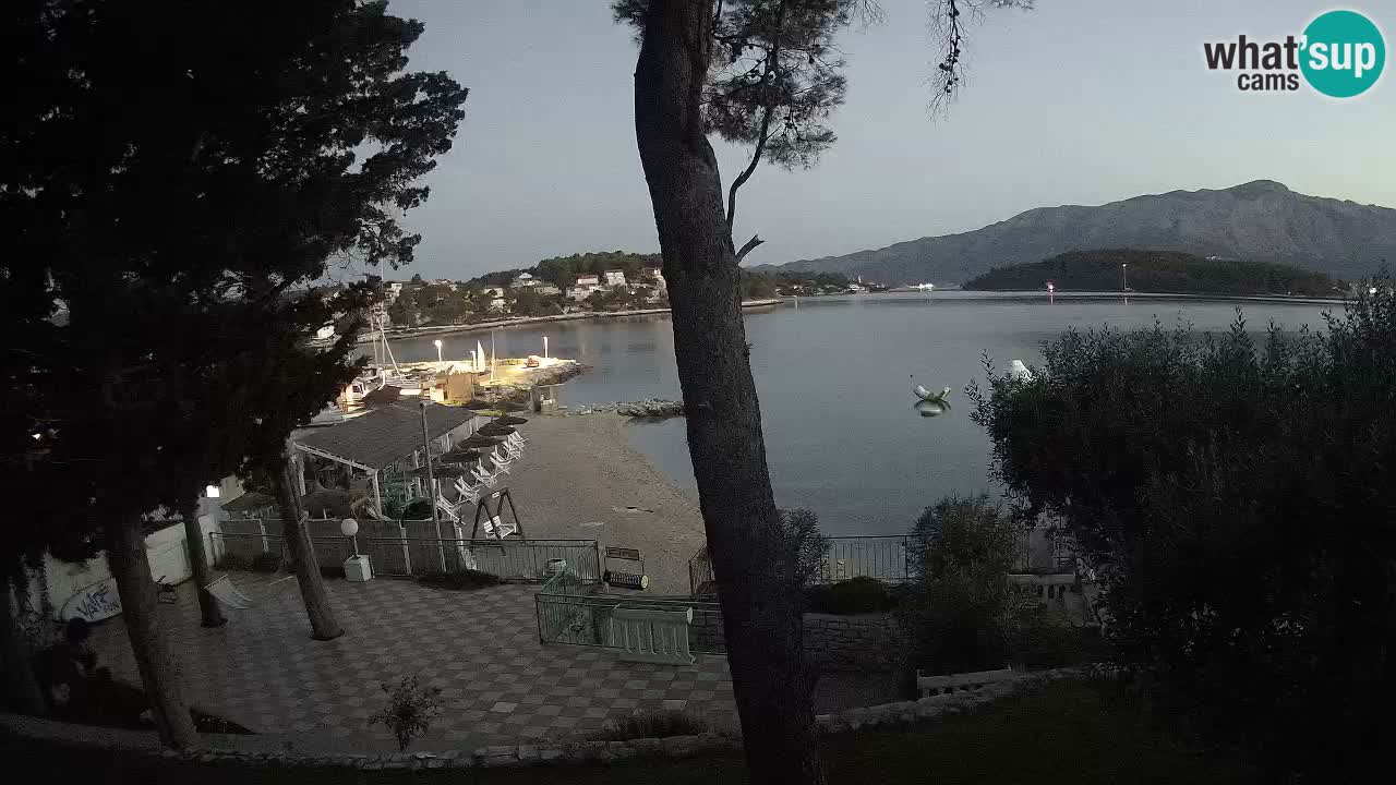 Livecam Lumbarda – Spiaggia Prvi Žal – Korčula
