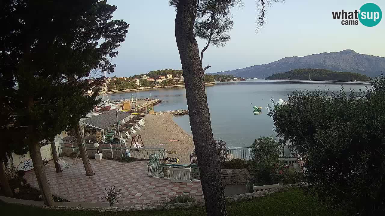 Webcam live Lumbarda – Plage Prvi Žal – Korčula